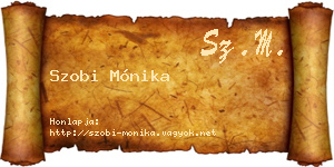 Szobi Mónika névjegykártya